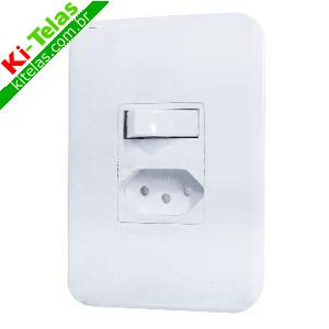 INTERRUPTOR 1 TECLA E 1 TOMADA - 20A - BRANCO - INTERNEED