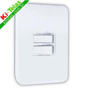 INTERRUPTOR 2 TECLAS - BRANCO - INTERNEED
