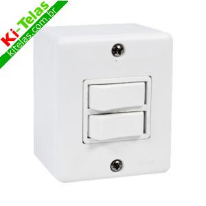 INTERRUPTOR 2 TECLAS SIMPLES STX - 10A - RADIAL
