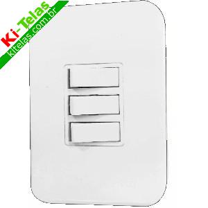 INTERRUPTOR 3 TECLAS - BRANCO - INTERNEED