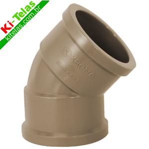 JOELHO SOLD&Aacute;VEL - &Aacute;GUA - 32MM - 45 GRAUS - KRONA
