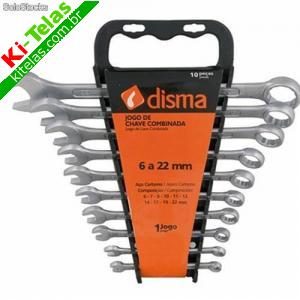 JOGO CHAVE COMBINADA 6 A 22MM 12 PE&Ccedil;AS - DISMA