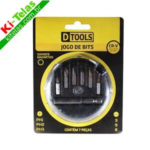 JOGO DE BITS 7 PE&Ccedil;AS - DTOOLS