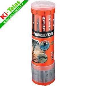 JOGO DE BROCAS E BITS PARA PARAFUSADEIRA/FURADEIRA - KIT COM 23 PE&Ccedil;AS - BLACK DECKER