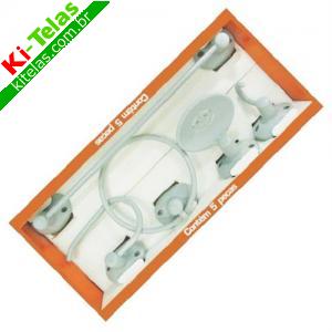 KIT ACESS&Oacute;RIOS P/ BANHEIRO - 5 PE&Ccedil;AS - CINZA - METALSUL