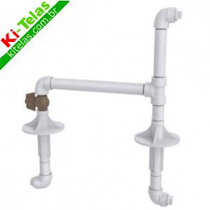 KIT CAVALETE PVC COM REGISTRO DE 3/4" - TIGRE