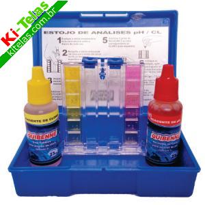 KIT DE TESTE DE PH E CLORO - PADR&Atilde;O