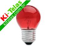 LAMPADA BOLINHA 15W 220V VERMELHA - BRASFORT