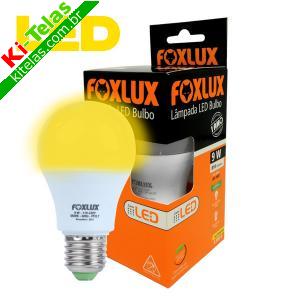 L&Acirc;MPADA LED - 3000K - LUZ AMARELA - 9W - BIVOLT - FOXLUX