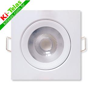 L&Acirc;MPADA SPOT LED QUADRADO COM LUZ ARTICULADA - 5W - 3000K - BIVOLT - PADR&Atilde;O