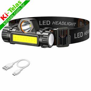 LANTERNA DE CABE&Ccedil;A RECARREG&Aacute;VEL LED - PADR&Atilde;O