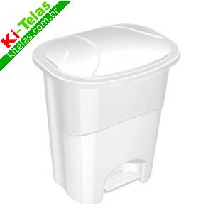 LIXEIRA C/ PEDAL 10 LITROS - BRANCA - PARAMOUNT