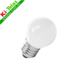 L&Acirc;MPADA BOLINHA 15W 220V - BRANCA / LEITOSA - EMPALUX