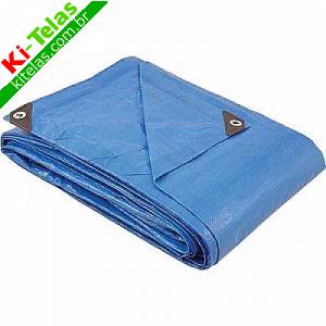 LONA AZUL COM ILHOS 3X3 METROS - PADR&Atilde;O
