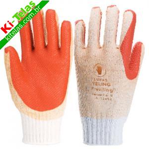 LUVA DE MALHA COM LATEX - FORTFLEX