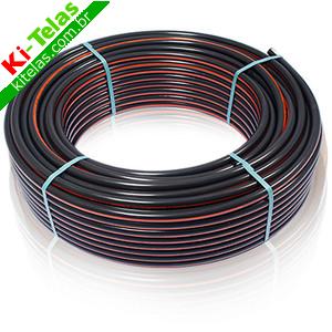 MANGUEIRA PRETA DE POLIETILENO - 1/2" X 1,5MM - MANGUEPLAST