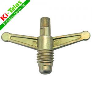 NIPEL BORBOLETA P/ G&Aacute;S 1/8" - P-13 - REF. LG04 - ZAMAC