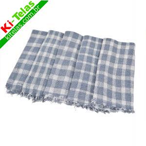 PANO DE CH&Atilde;O FLANELADO XADREZ - 36X55CM - PADR&Atilde;O
