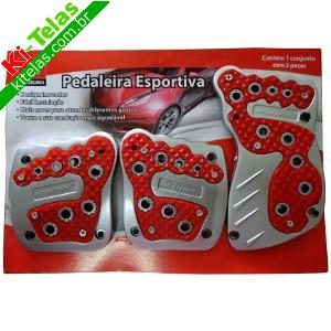 PEDALEIRA AUTOMOTIVA ESPORTIVA - ANTIDERRAPANTE - BARCELONA