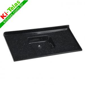 PIA RORALIT 120 CM X 55 CM - GRANITADA - PRETO - A. J. RORATO