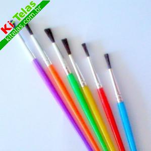 PINCEL ART&Iacute;STICO - CORES - ESCOLAR - GENERICO