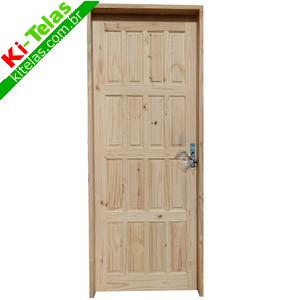 PORTA EXTERNA DE MADEIRA COMPLETA (FERRADA) - 80CM - LADO ESQUERDO - PADR&Atilde;O
