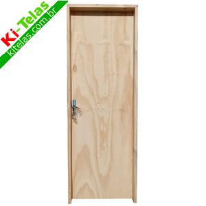PORTA INTERNA DE MADEIRA COMPLETA (FERRADA) - 60CM - LADO DIREITO - PADR&Atilde;O