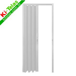 PORTA SANFONADA DE PVC 60CMX2.10M - BRANCA - PADR&Atilde;O