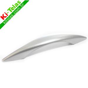 PUXADOR DE PVC - COR ALUM&Iacute;NIO - FURO 9,5CM - PADR&Atilde;O