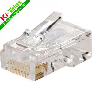 PLUG 8X8 RJ45 P/ CABO DE REDE LAN - PADR&Atilde;O