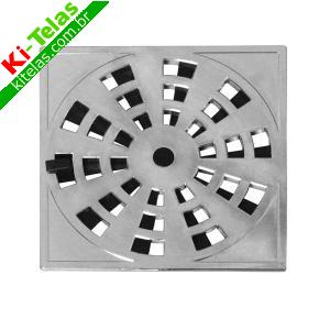 GRELHA INOX QUADRADA - 15X15CM - NACIONAL