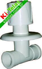 REGISTRO 25MM C/ CANOPLA BRANCO - HERC
