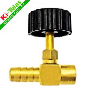 REGISTRO ALTA PRESS&Atilde;O DE LAT&Atilde;O P/ MANGUEIRA DE G&Aacute;S 3/8" - PADR&Atilde;O