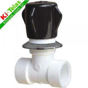 REGISTRO DE PRESS&Atilde;O COM CANOPLA CROMADA - 25MM - SINTEX