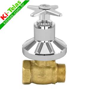REGISTRO DE PRESS&Atilde;O - METAL - ROSCA INTERNA E EXTERNA - 3/4" - C23 - ALPHA