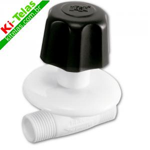 REGISTRO DE PRESS&Atilde;O ROSC&Aacute;VEL COM CANOPLA - ROSCA EXTERNA - 1/2" - HERC