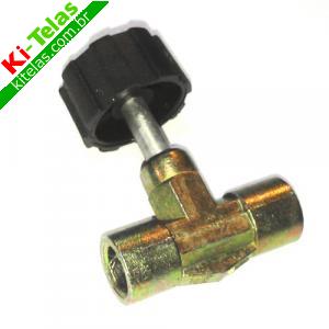 REGISTRO G&Aacute;S - ALTA PRESS&Atilde;O DE LAT&Atilde;O - F&Ecirc;MEA X F&Ecirc;MEA - 3/8" - PADR&Atilde;O