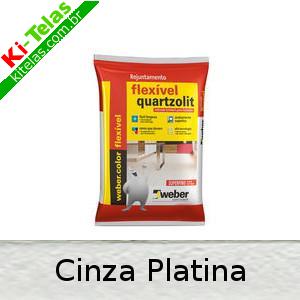 REJUNTE CINZA PLATINA - 1KG - QUARTZOLIT