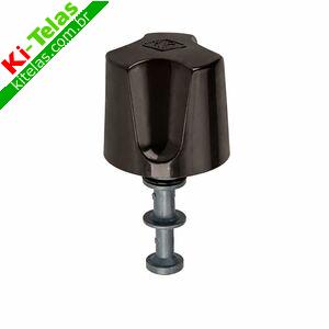 REPARO P/ REGISTRO DE 20MM E 25MM - PRETO - REBOU&Ccedil;AS