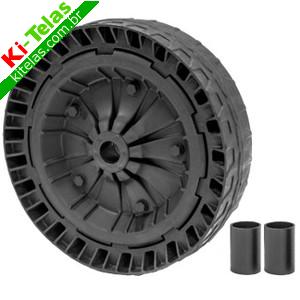RODA ARO PL&Aacute;STICO PNEU FLEX&Iacute;VEL P/ CARRINHO DE M&Atilde;O E DE CARGA - PARABONI