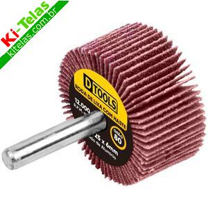 RODA DE LIXA COM HASTE - 50X25MM - GR&Atilde;O 80 - DTOOLS