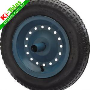 RODA PARA CARRO DE M&Atilde;O - ARO CHAPA - C/ PNEU DE C&Acirc;MARA - PARABONI