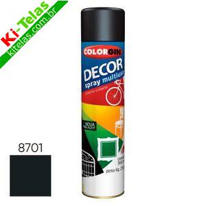 SPRAY DECOR MULTIUSO PRETO BRILHO (870) - COLORGIN