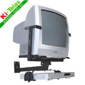 SUPORTE PARA TV MODELO ANTIGO PARA TV, DVD E V&Iacute;DEO CASSETE - INCLIN&Aacute;VEL - PADR&Atilde;O