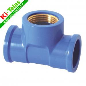 T&Ecirc; SOLD&Aacute;VEL E COM BUCHA DE LAT&Atilde;O - &Aacute;GUA - 25MM X 1/2" - KRONA