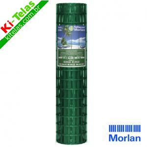 TELA PLASTIFICADA - MALHA 5X10CM - 2,5MM - 1,00M - VERDE - MORLAN