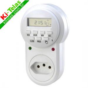 TIMER DIGITAL - 18 PROGRAMA&Ccedil;&Otilde;ES - BIVOLT AUTOM&Aacute;TICO - EXATRON