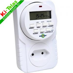 TIMER DIGITAL - 8 PROGRAMAS - BIVOLT - BRASFORT