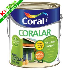TINTA ACR&Iacute;LICA CORALAR - GAL&Atilde;O - 3,6 LITROS - CORAL