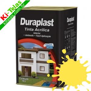 TINTA ACR&Iacute;LICA DURAPLAST - AMARELO CAJU - LATA 18 LITROS - SHERWIN WILLIAMS